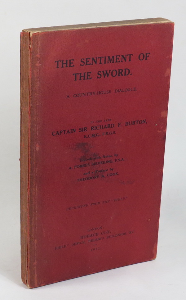 Image for The Sentiment of the Sword. A Country-House Dialogue.