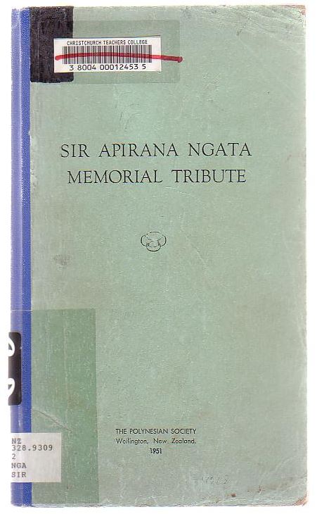 Image for Sir Apirana Ngata Memorial Tribute