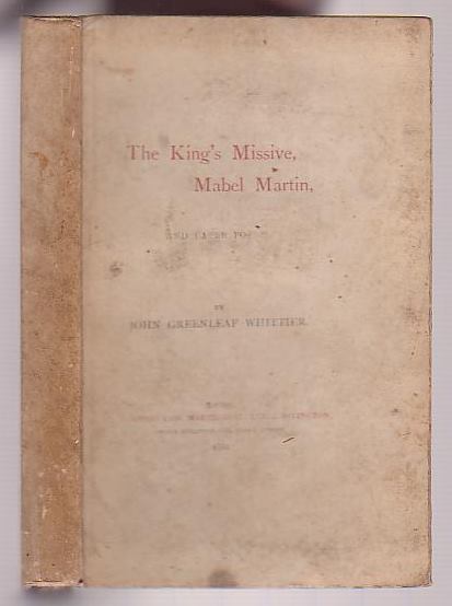 Image for The King's Missive, Mabel Martin, and Later Poems
