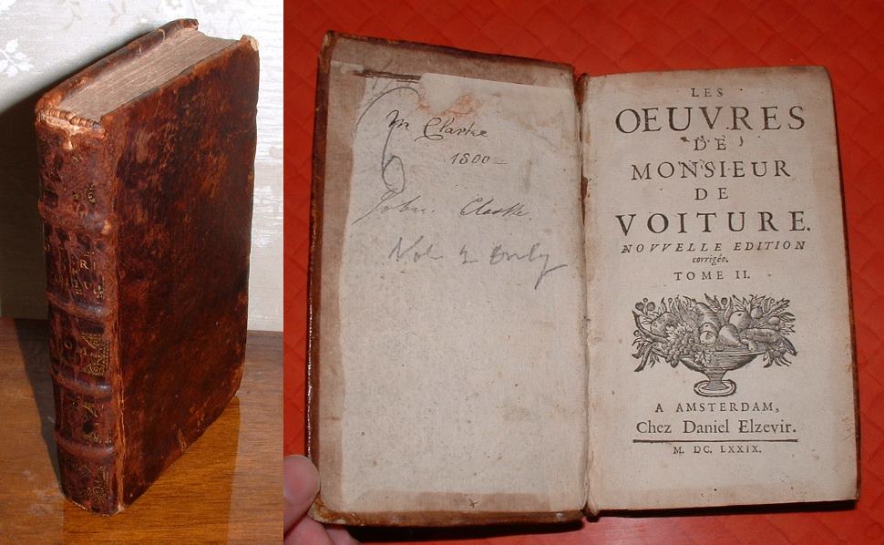Image for Les Oeuvres de Monsieur de Voiture. Novvelle Edition corrigee. Tome II.