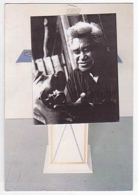 Image for Signed postcard with photograph of Hone Tuwhare and Jessie
