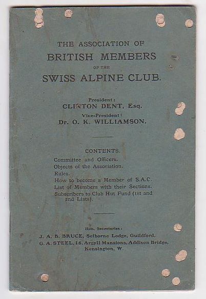 Image for The Association of British Members of the Swiss Alpine Club