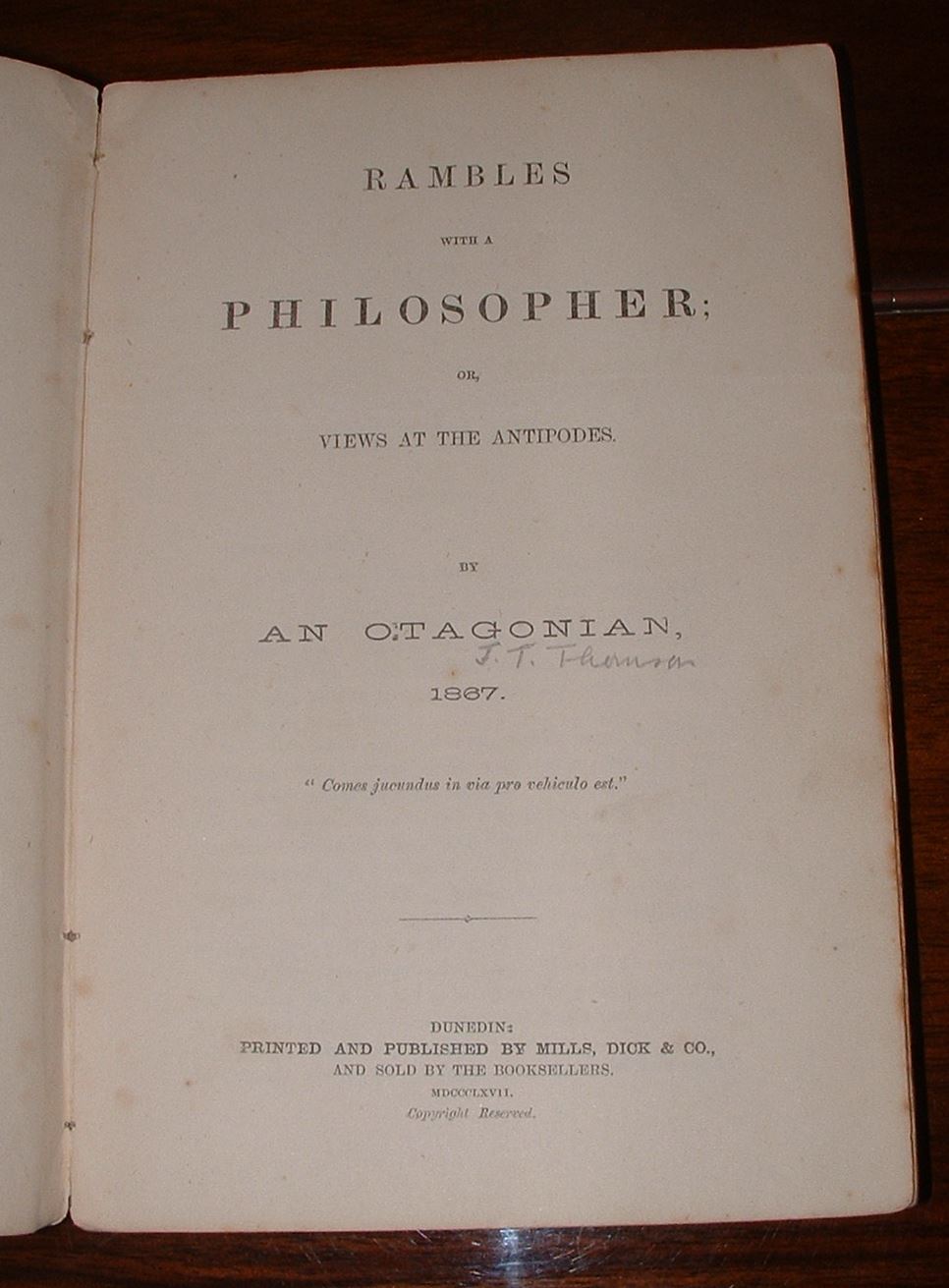 Image for Rambles with a Philosopher; or, Views at the Antipodes