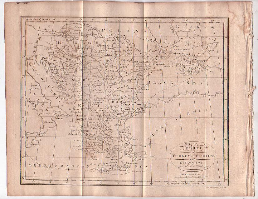 Image for Map - Turkey in Europe with Hungary