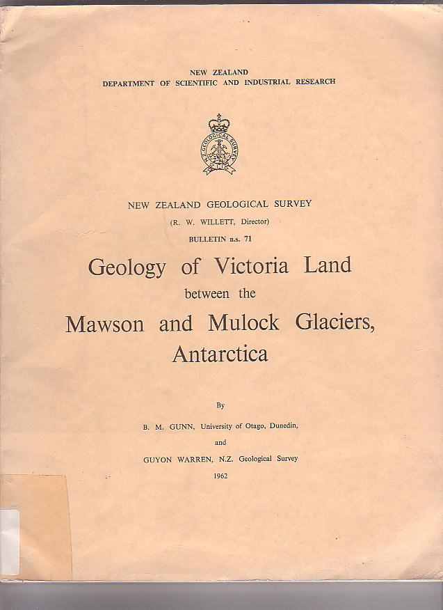 Image for Geology of Victoria Land between the Mawson and Mulock Glaciers, Antarctica