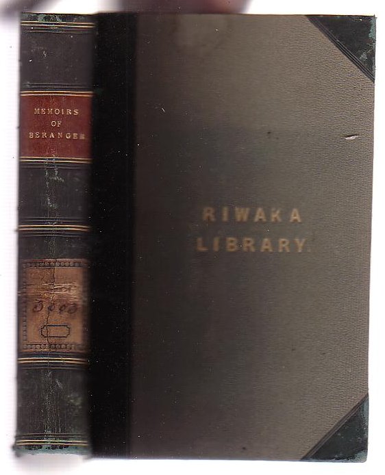 Image for Memoirs of Beranger. Written by Himself. In One Volume.