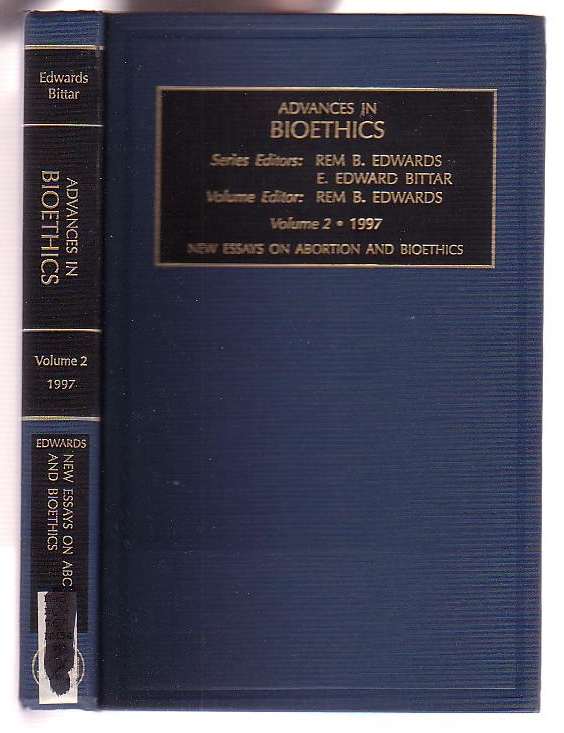 Image for Advances in Bioethics / Volume 2. 1997: New Essays on Abortion and Bioethics /