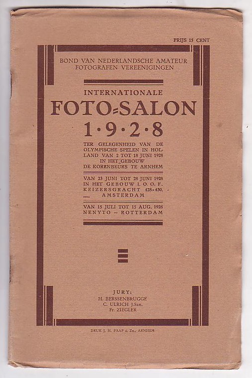 Image for Internationale Foto-Salon 1928 georganiseerd door den bond van ned. Amateur-Fotografen Vereenigingen
