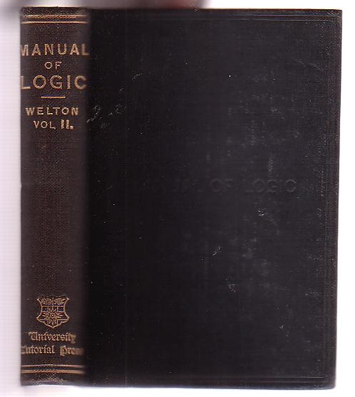 Image for A Manual of Logic. Volume II.