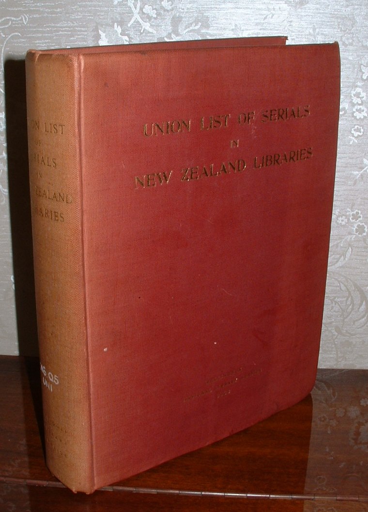 Image for Union List of Serials in New Zealand Libraries