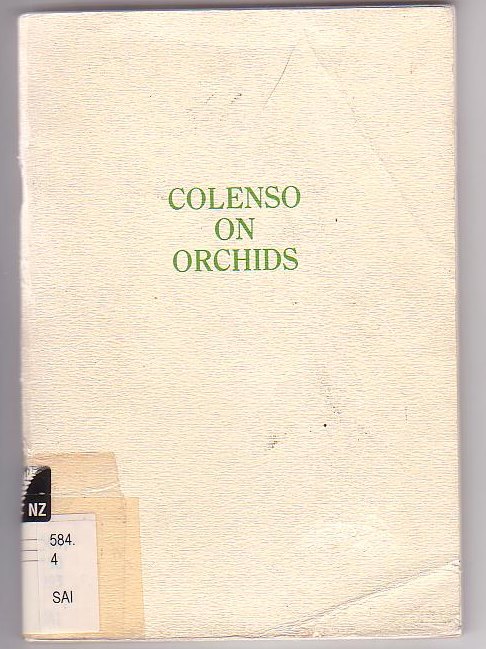 Image for Colenso on Orchids