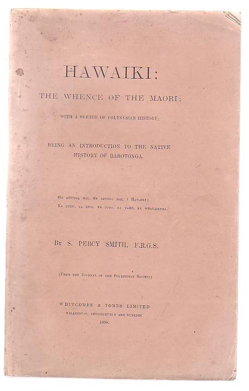 Image for Hawaiki: The Whence of the Maori; with a Sketch of Polynesian History; Being an Introduction to the Native History of Rarotonga