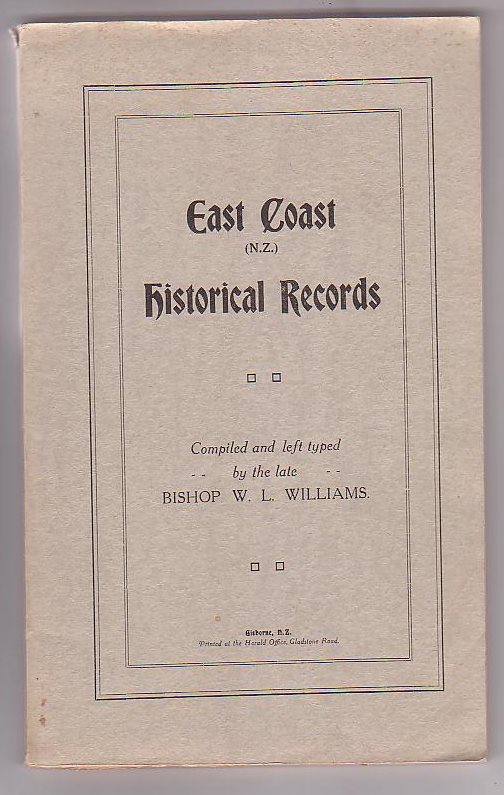 Image for East Coast (N. Z.) Historical Records