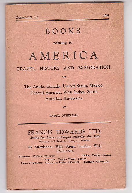 Image for Books relating to America: Travel, History and Exploration - The Arctic, Canada, United States, Mexico, Central America, West Indies, South America, Antarctica