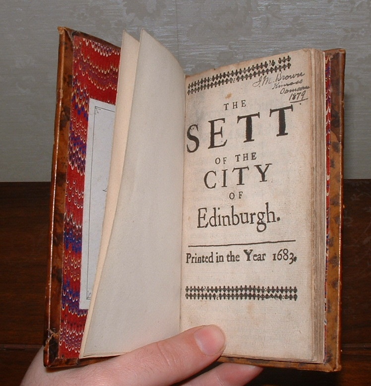 Image for The Sett, or Decreet Arbitral of King James the 6th of blessed Memory. Deciding all Differences betwixt Merchants and Trades, anent the Government of the City of Edinburgh [. . .] Together with The Acts of the Town Council, determining the time of the Continuation of the Provost, Dean of Gild, and Thesaurer, to be no longer then one or two years together at a time.