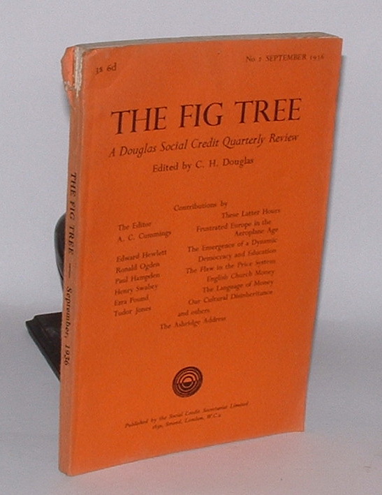 Image for The Fig Tree: A Douglas Social Credit Quarterly Review. No. 2 September 1936.