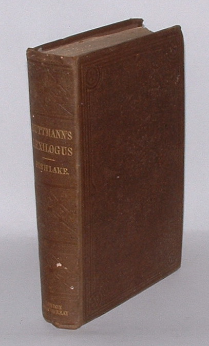 Image for Lexilogus; or A Critical Examination of the Meaning and Etymology of numerous Greek Words and Passages, intended principally for Homer and Hesiod.
