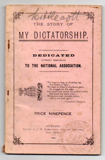 Image for The Story of My Dictatorship