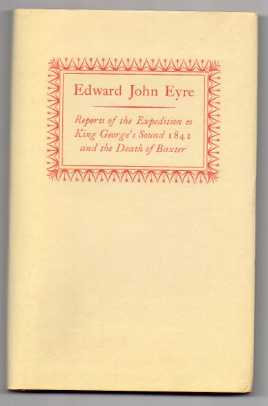Image for Reports of the Expedition to King George's Sound 1841 and the Death of Baxter