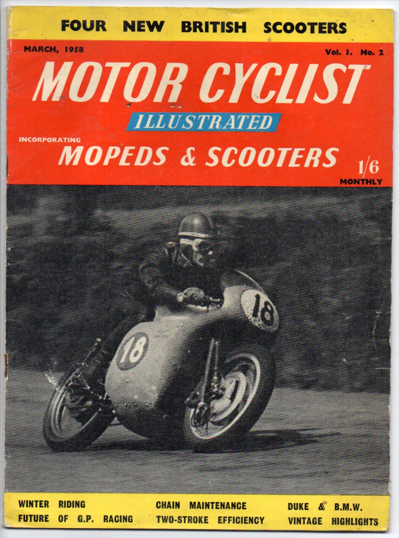 Motor Cyclist Illustrated incorporating Mopeds & Scotters - March, 1958 - Vol. 1. No. 2 Image for Motor Cyclist Illustrated incorporating Mopeds & Scotters - March, 1958 - Vol. 1. No. 2