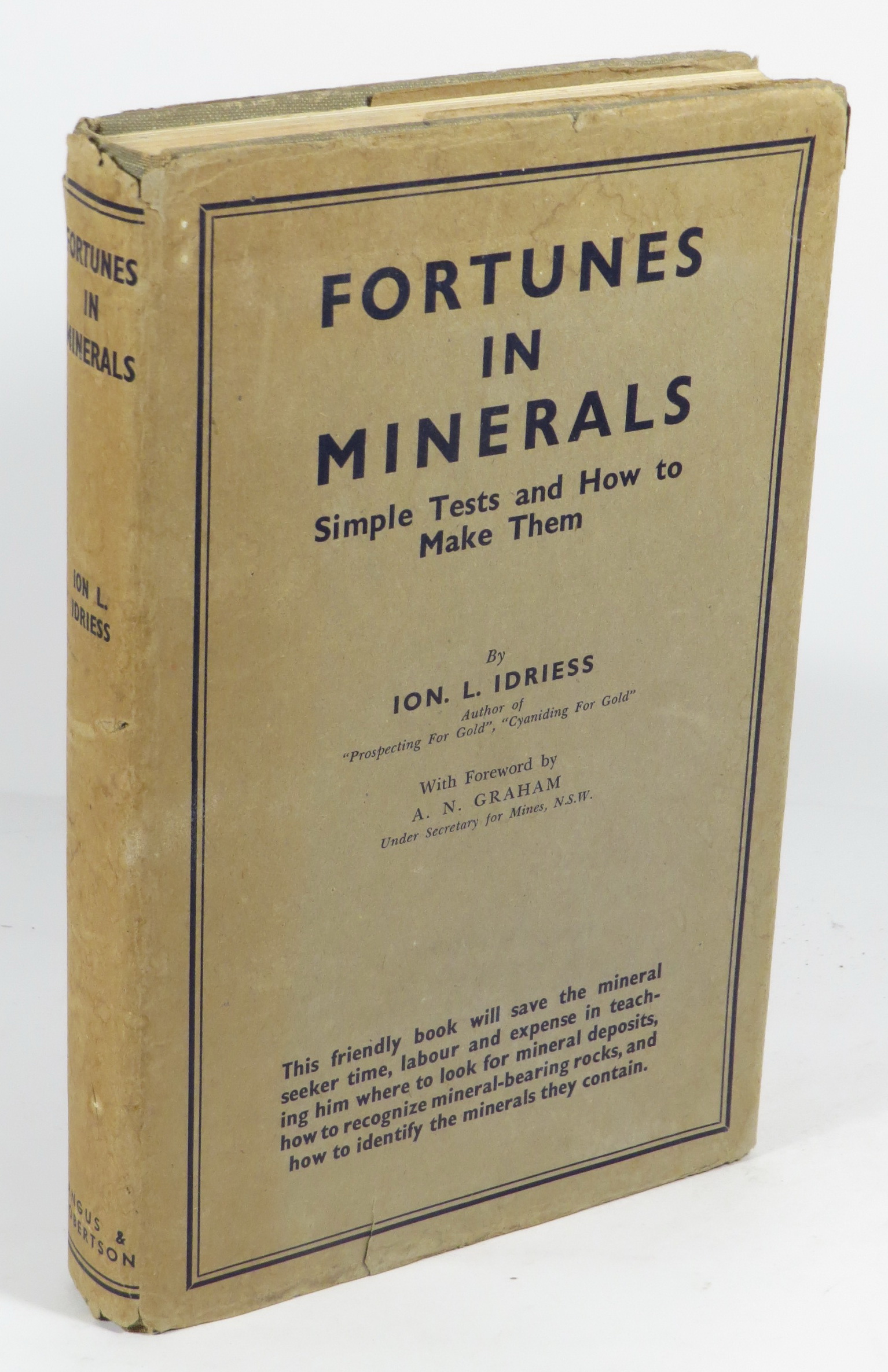 Image for Fortunes in Minerals: Simple Tests and How to Make Them