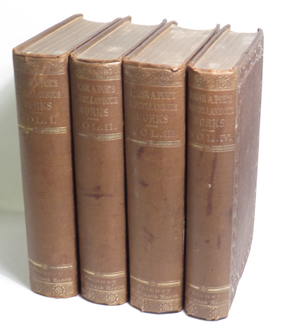 Image for The Works of the Late Edgar Allan Poe with A Memoir by Rufus Wilmot Griswold and Notices of his Life and Genius by N. P. Willis and J. R. Lowell - In Four Volumes