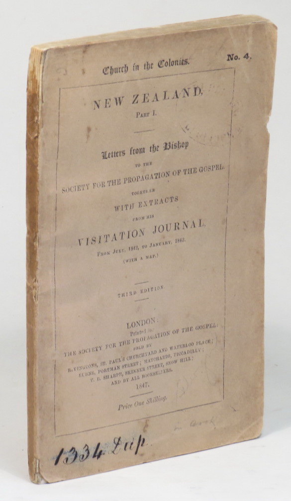 Image for New Zealand. Part I. Letters from the Bishop to the Society for the Propagation of the Gospel together with Extracts from his Visitation Journal, from July 1842, to January 1843.