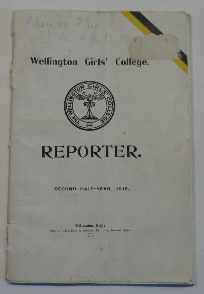 Image for Wellington Girls' College. Reporter. Second Half-Year, 1915