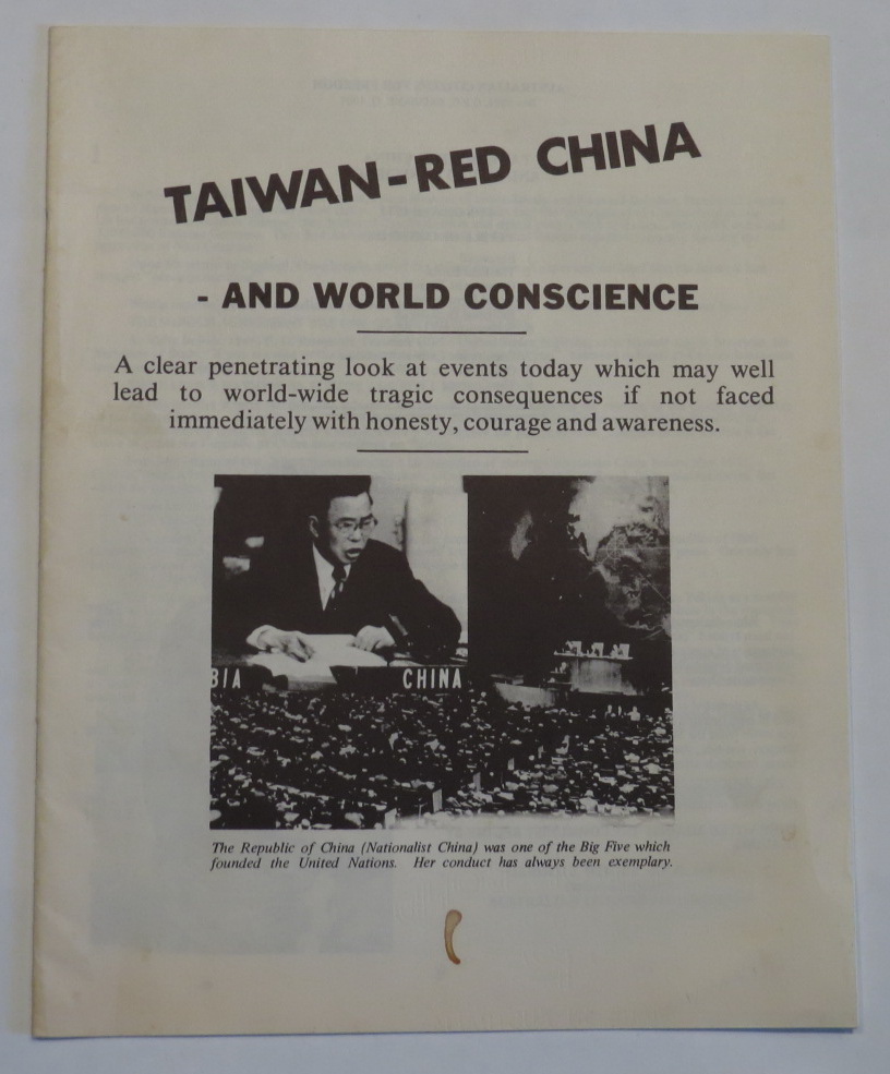 Image for Taiwan - Red China - And World Conscience