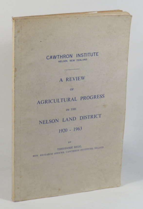 Image for A Review of the Agricultural Progress in the Nelson Land District 1920-1963