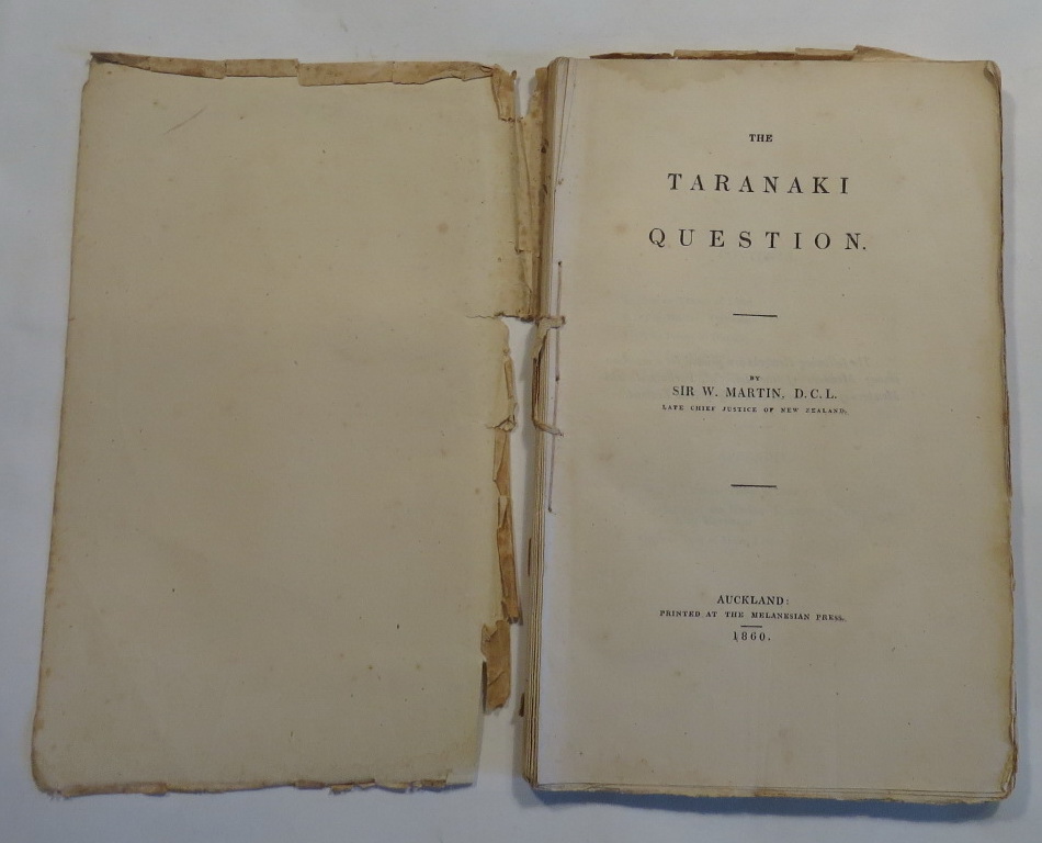 Image for The Taranaki Question