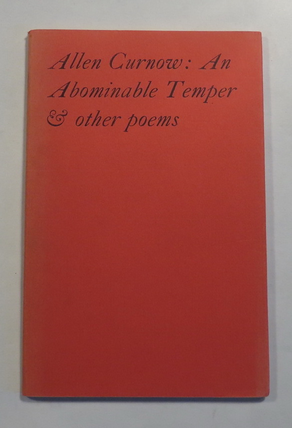 Image for An Abominable Temper and Other Poems