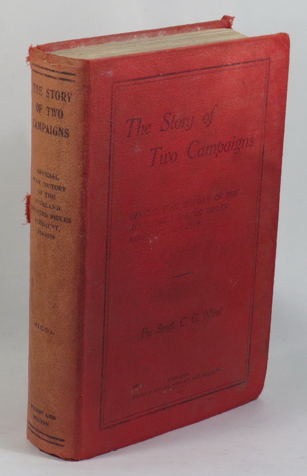 Image for The Story of Two Campaigns: Official War History of the Auckland Mounted Rifles Regiment, 1914-1919