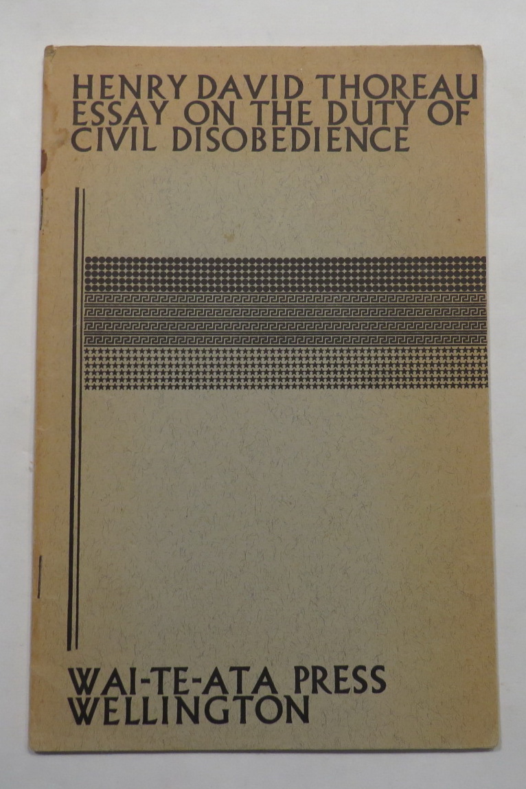 Image for Essay on the Duty of Civil Disobedience