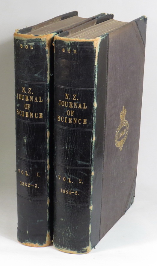 Image for The New Zealand Journal Of Science - Volume I. 1882-1883; Volume II. 1884-1885. [Two volumes] Devoted To The Furtherance Of Pure And Applied Science Throughout The Colony
