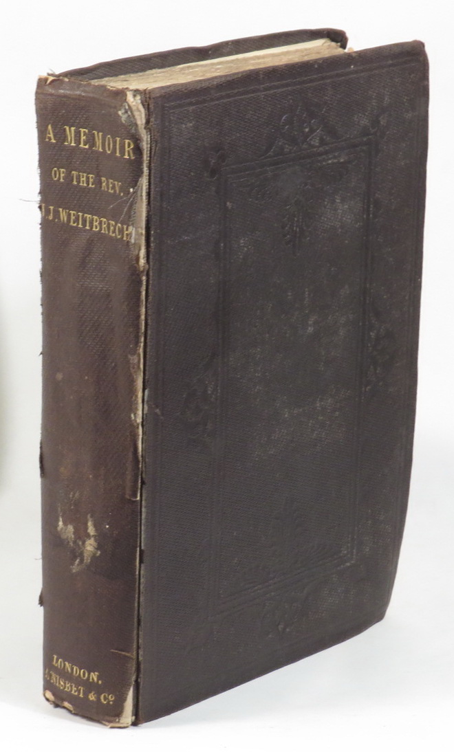Image for Memoir of the Rev. John James Weitbrecht, Late Missionary of the Church Missionary Society at Burdwan, in Benal. Comprehending a History of the Burdwan Mission. Compiled from his Journal and Letters, by his Widow.