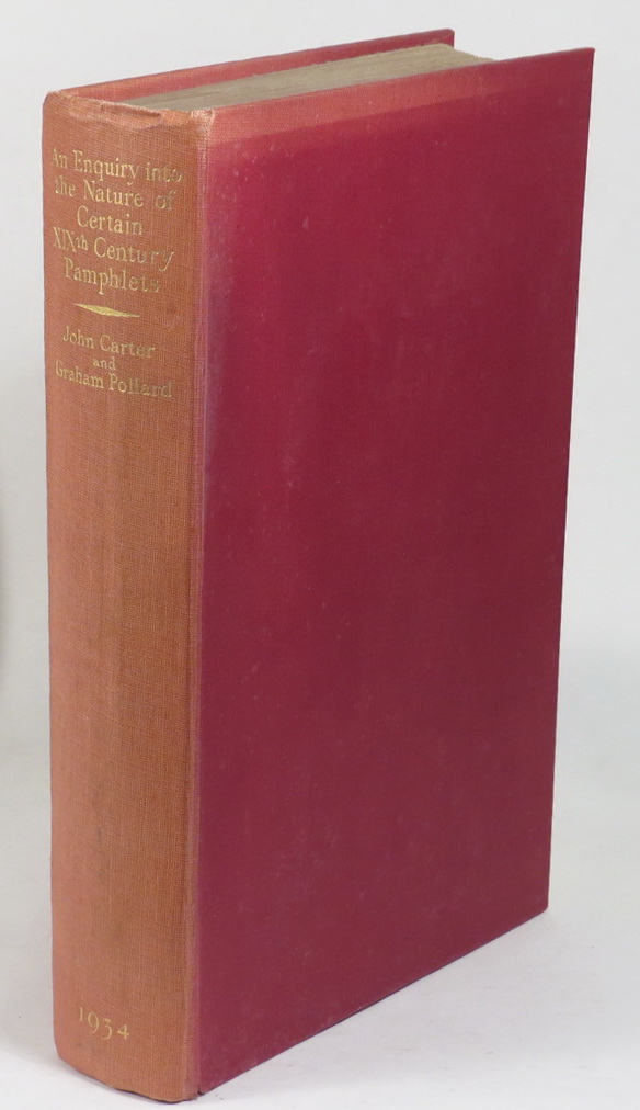 Image for An Enquiry into the Nature of Certain Nineteenth Century Pamphlets
