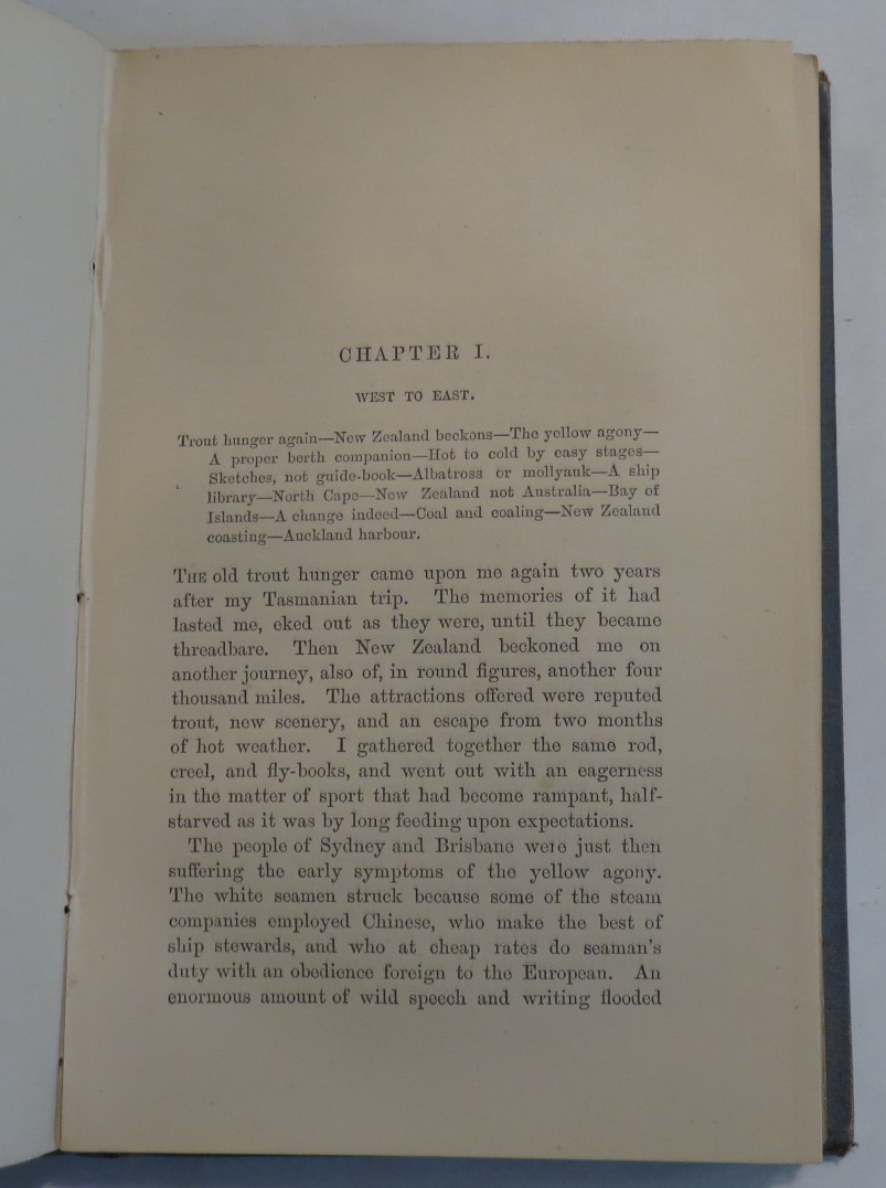 Image for Travel and Trout in the Antipodes - An Angler's Sketches in Tasmania and New Zealand