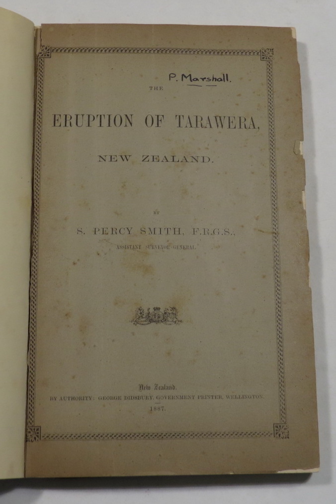 Image for The Eruption of Tarawera: A Report to the Surveyor-General