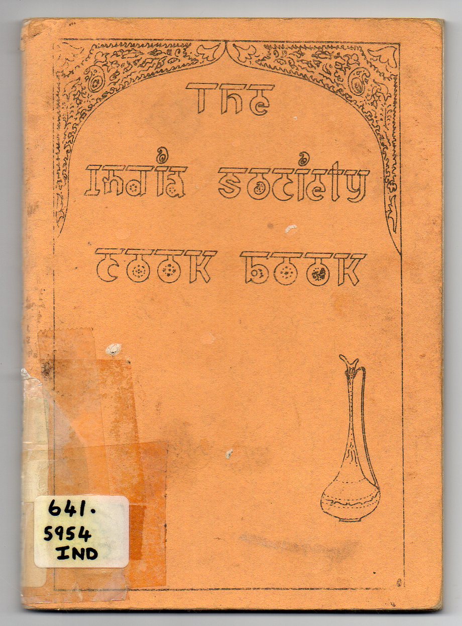 Image for The India Society Cook Book