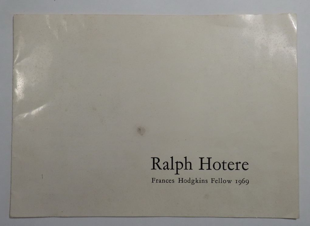 Image for Ralph Hotere - Frances Hodgkins Fellow 1969