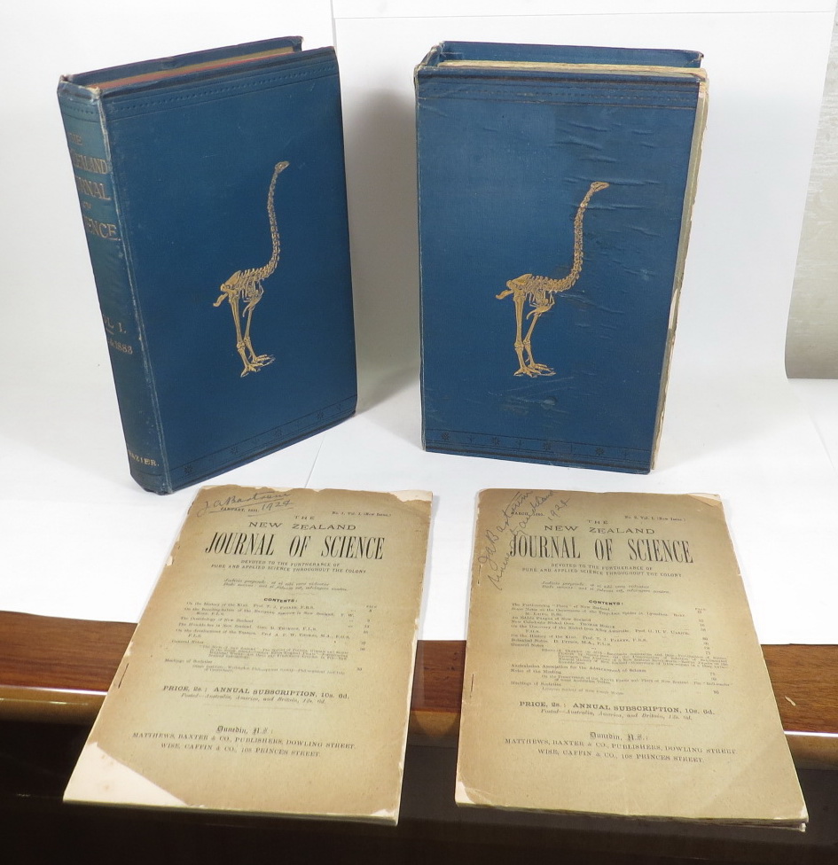 Image for The New Zealand Journal Of Science - Volume I. 1882-1883; Volume II. 1884-1885. [Two volumes] + (New Issue) Volume 1, Nos. 1-2. Devoted To The Furtherance Of Pure And Applied Science Throughout The Colony