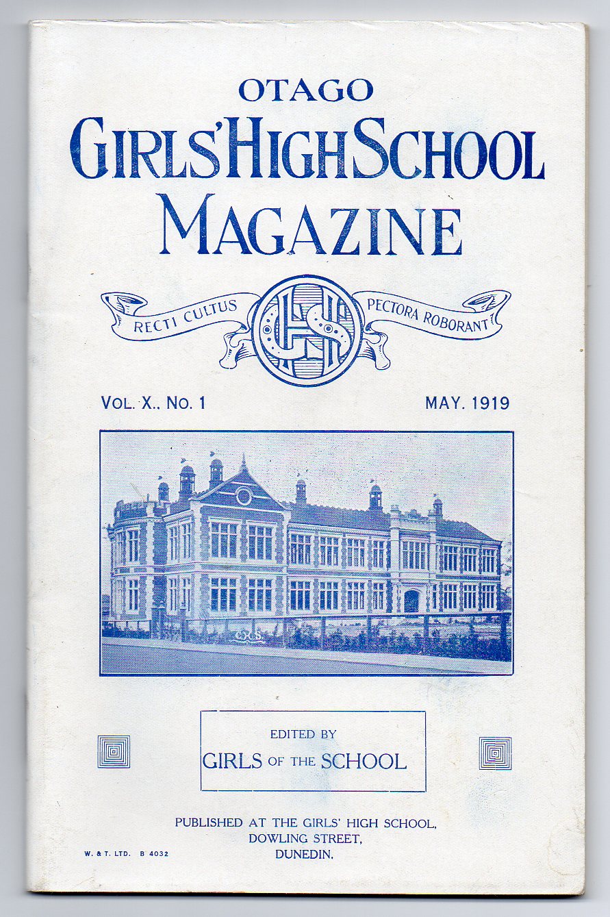 Image for Otago Girls' High School Magazine. Vol. X. No. 1. May, 1916