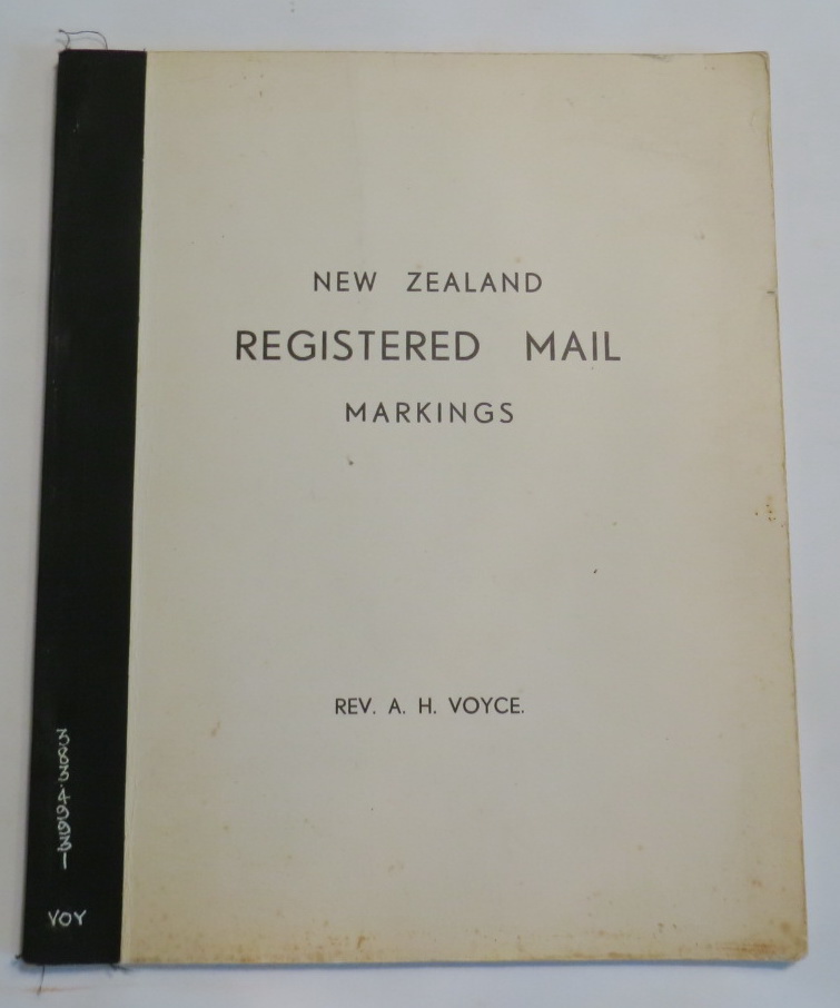 New Zealand Registered Mail Markings