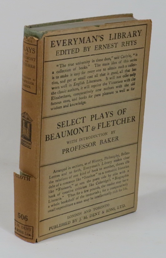 Image for Select Plays by Francis Beaumont and John Fletcher