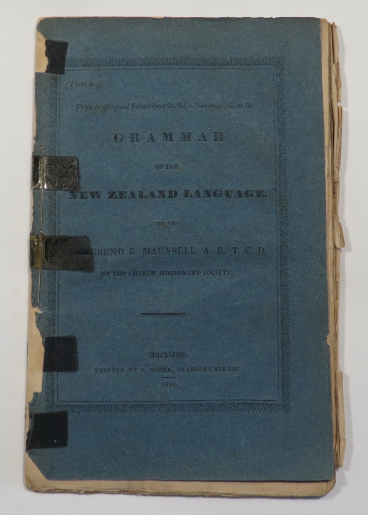 Image for Grammar of the New Zealand Language. Part 4.