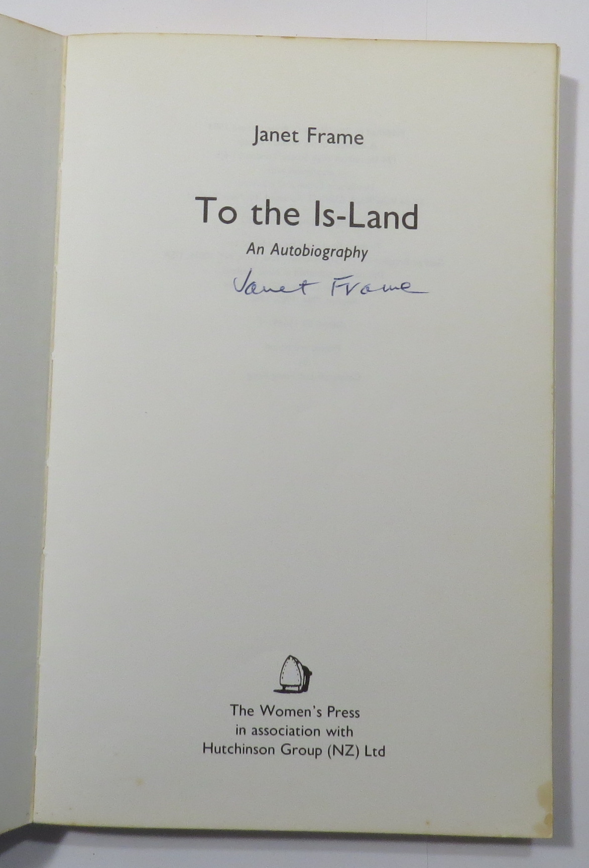 To the Is-Land : An Autobiography