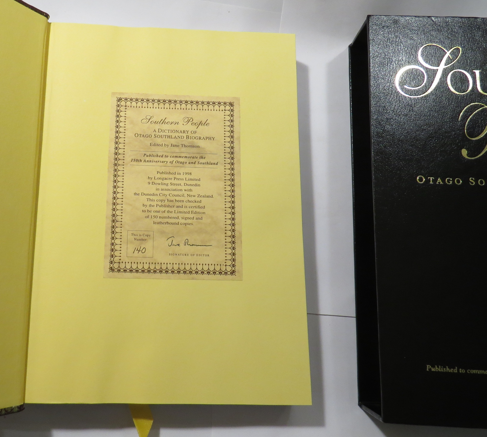 Southern People: A Dictionary of Otago Southland Biography
