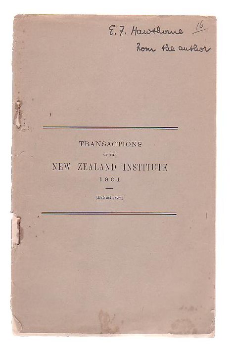 Image for Transactions of the New Zealand Institute 1901, Vol XXXIV. Article II. - On The Senses Of Insects