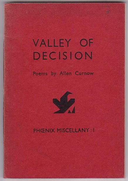 Valley of Decision: Poems by Allen Curnow Image for Valley of Decision: Poems by Allen Curnow
